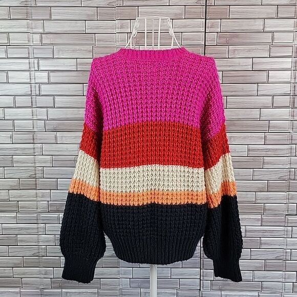 Universal Thread striped pullover crewneck sweater Size M - Picture 6 of 9